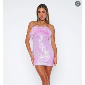 White Fox - Only One You Need Sequin Mini Dress Purple